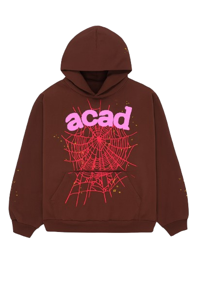 Spider Web Hoodie Brown